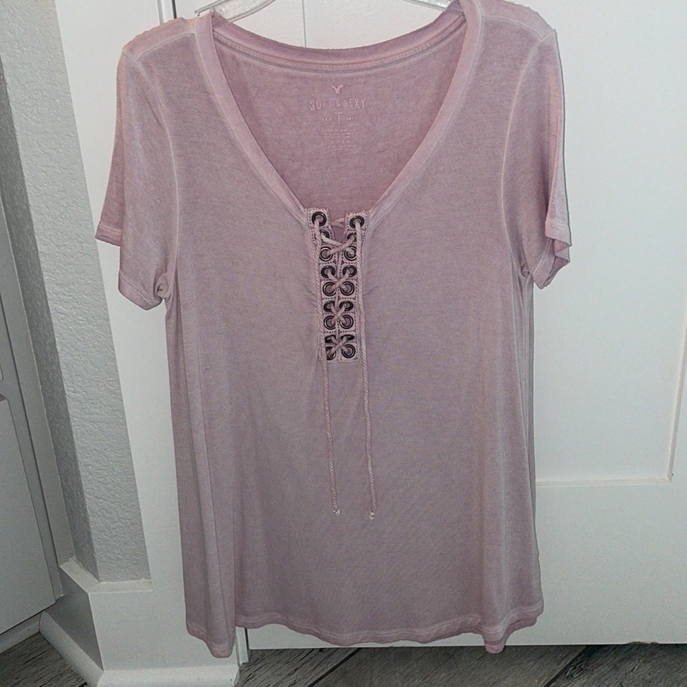Soft & Sexy American Eagle Shirt - Size Small (Pink)